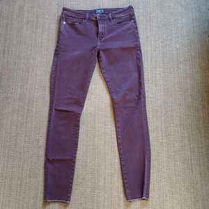Jeans, purple, maroon, Harper Super Skinny, 28 L